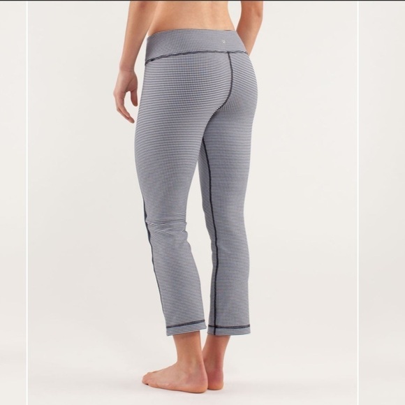 Lululemon Coast To Class Pant *Gingham Inkwell leggings size 4 - Picture 2 of 12